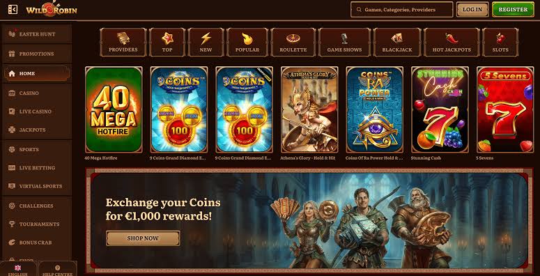 WildRobin live casino met echte dealers